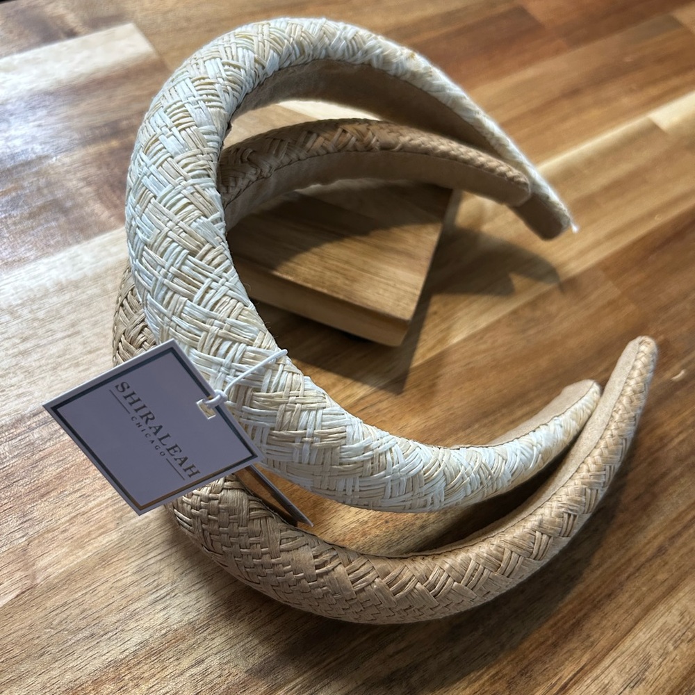 Two natural headbands Neutral and beautiful